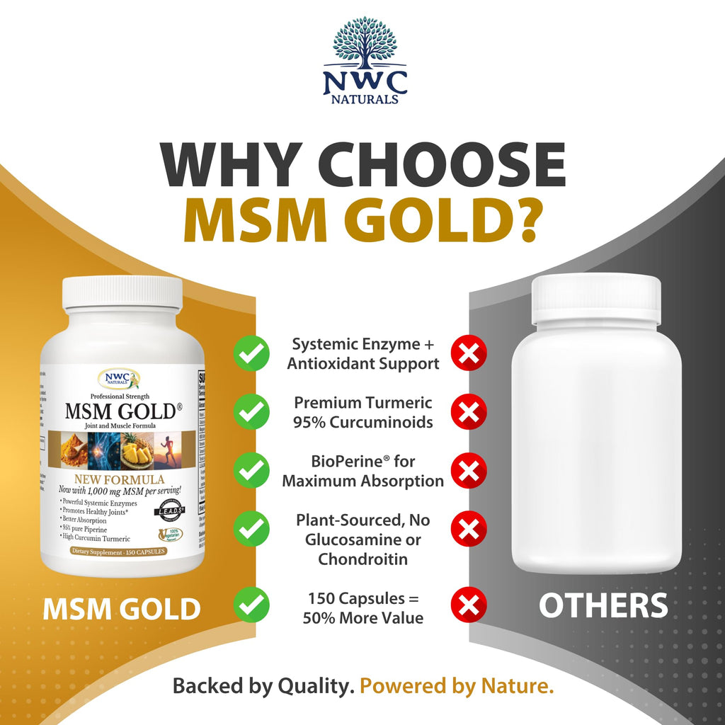MSM Supplement 1,000 mg 150 Capsules P15001