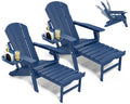 Adjustable Adirondack Chair Set of 2 with Ottoman X7822