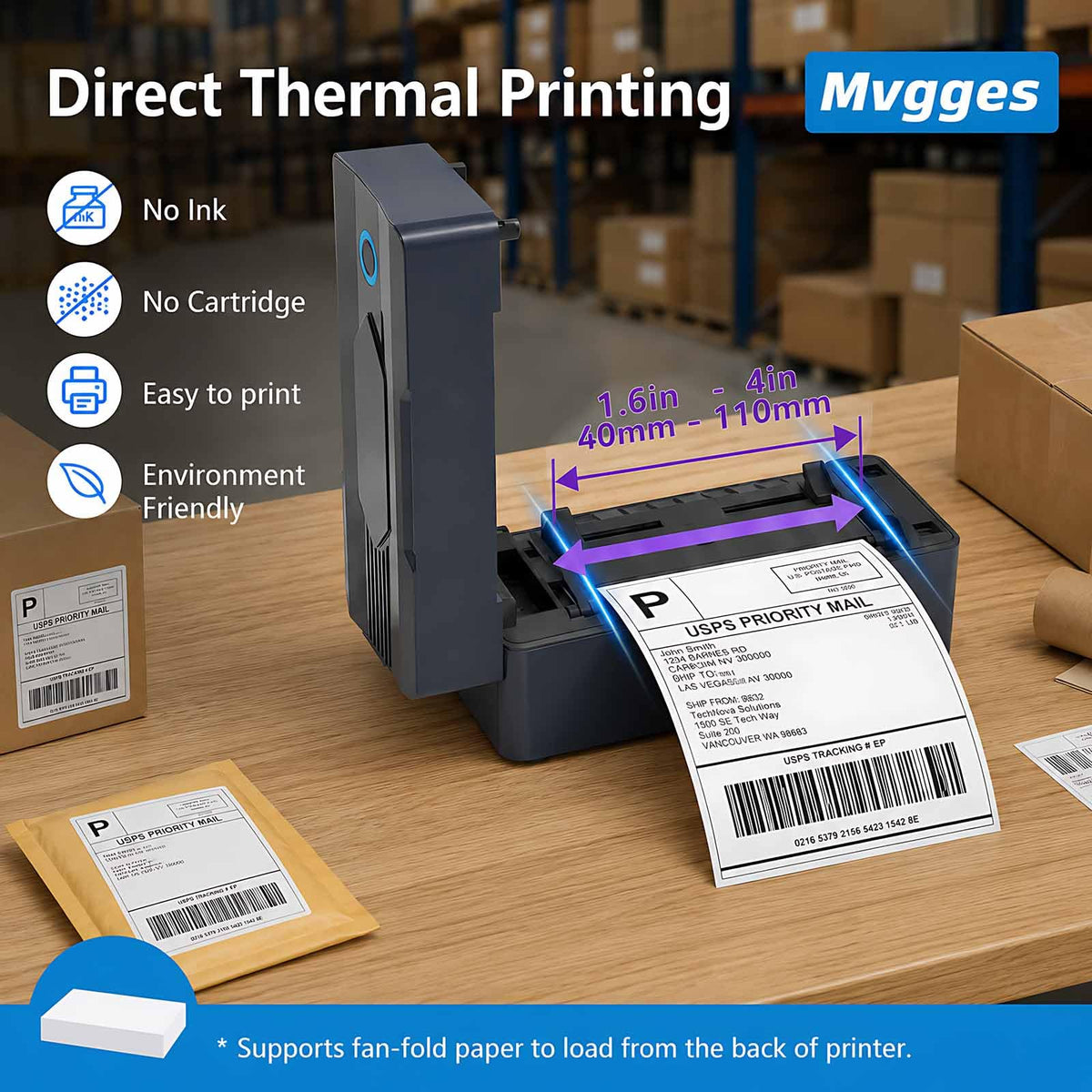 Bluetooth 4x6 Thermal Label Printer D359