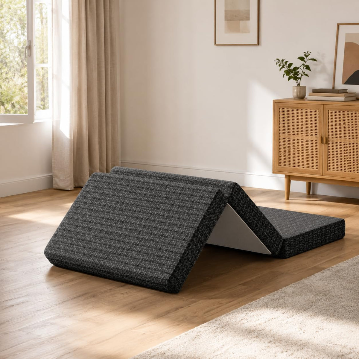 Queen Tri-Fold Memory Foam Mattress T7065