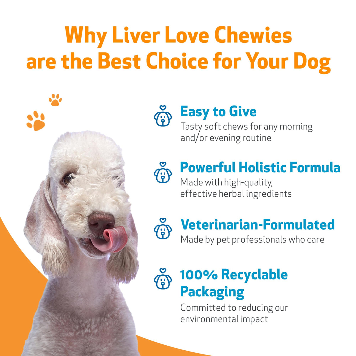 Liver Support Chewies for Dogs, 90 Ct J6828