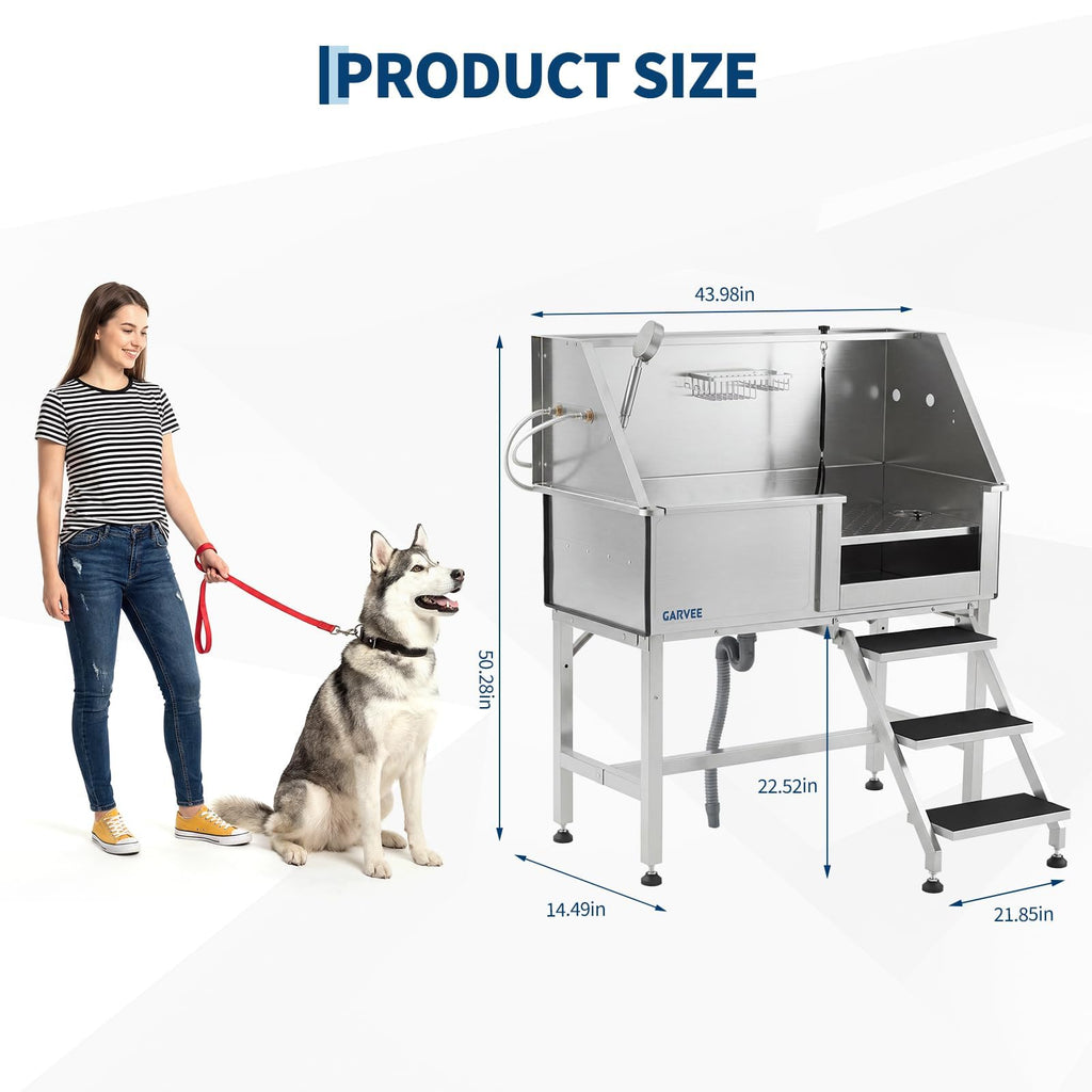 46 Inch Stainless Steel Dog Washing Station O953