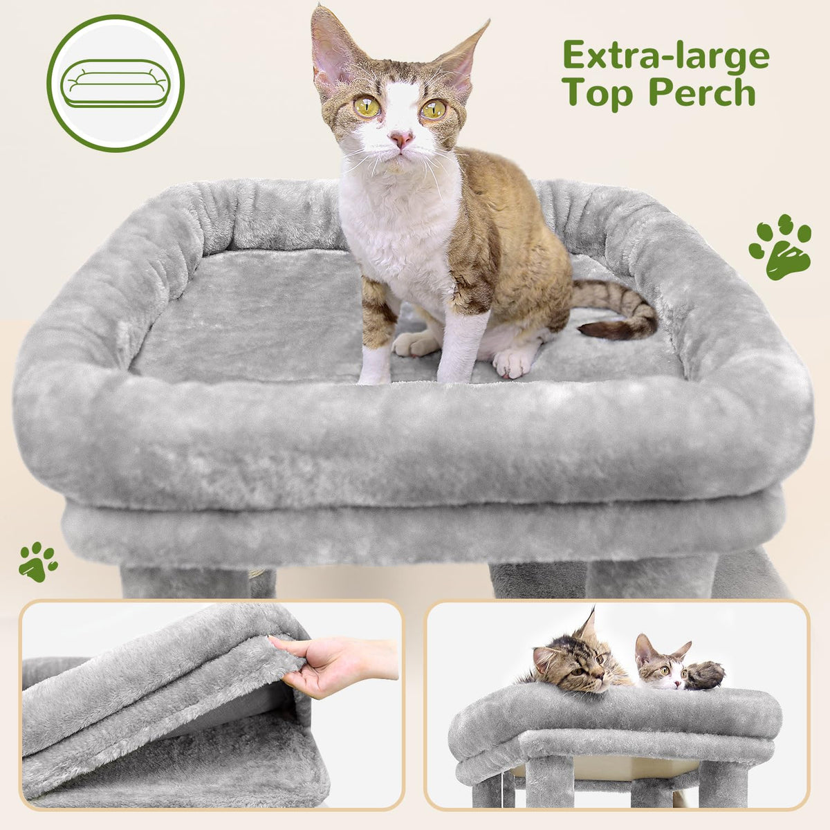 Light Grey Cat Tree M134