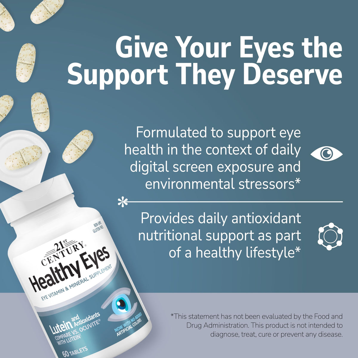 Lutein Vision Support Tablets, 60 Count J7560
