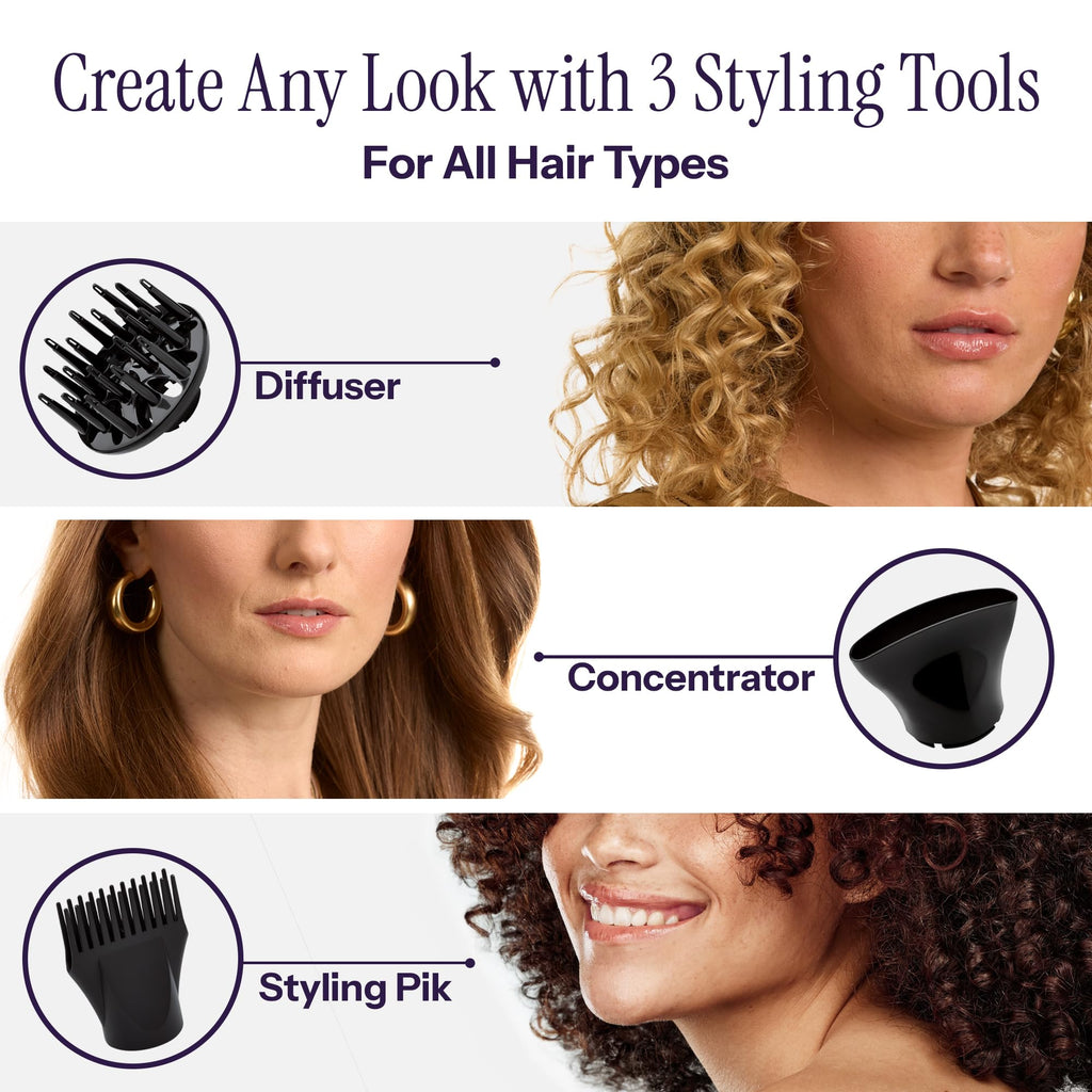 1875 Watt Turbo Ceramic Ionic Hair Dryer S30653