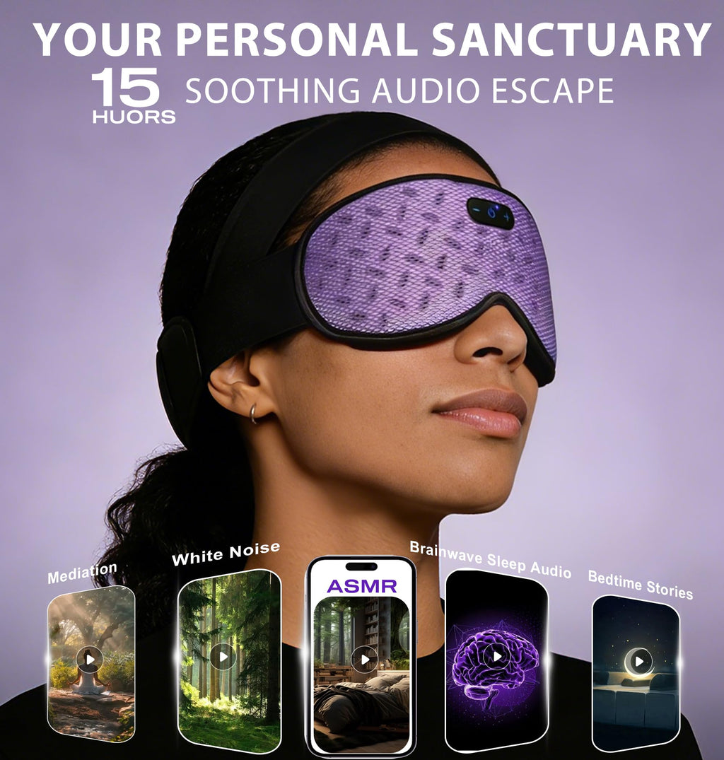 Bluetooth Sleep Mask Headphones with Hot Cold Compress V896