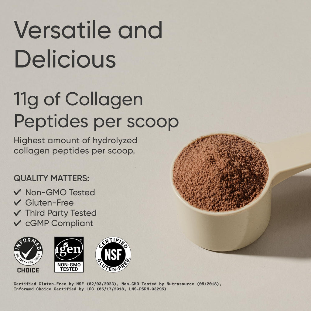 Collagen Peptides Protein Powder Dark Chocolate 1.41lb F160