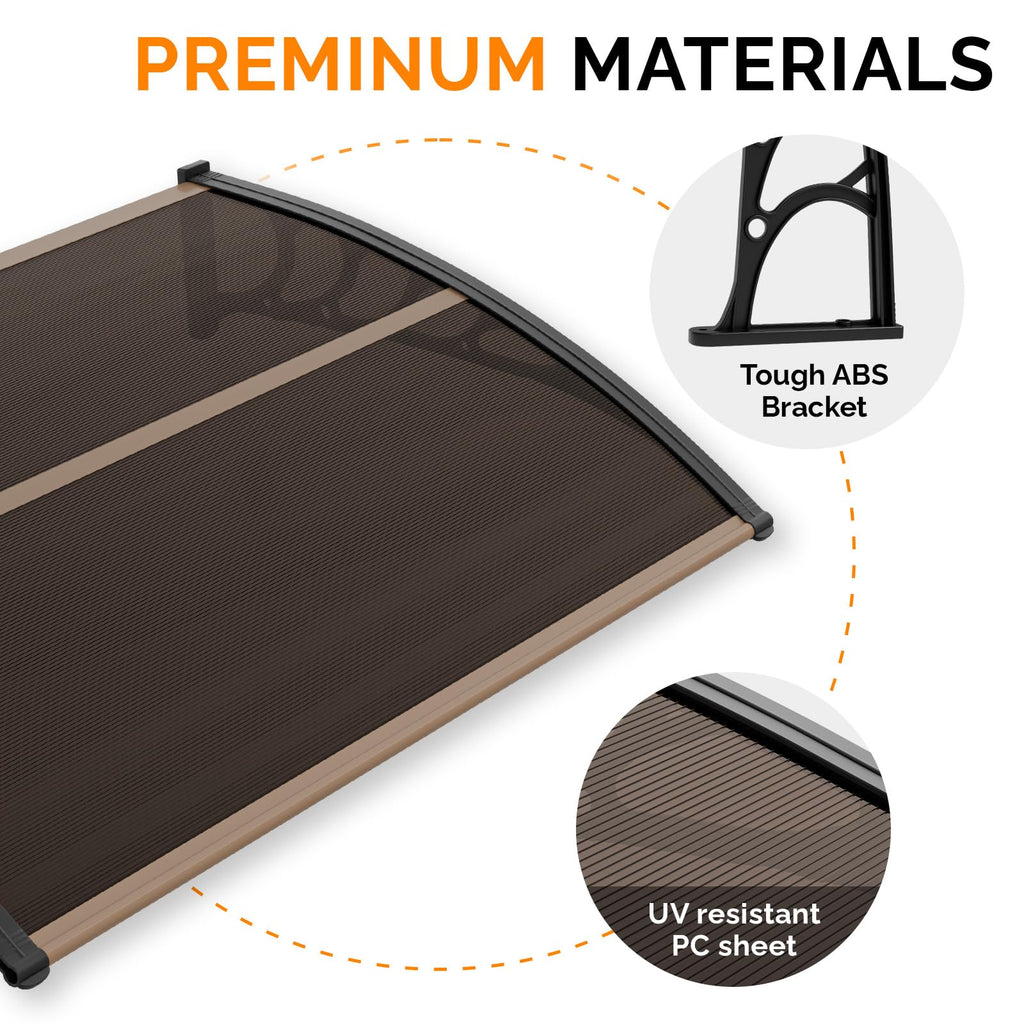 40" x 60" Polycarbonate Door Awning L575