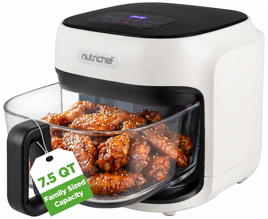 7.5 Quart Air Fryer with 6 Preset Cooking Modes D53525
