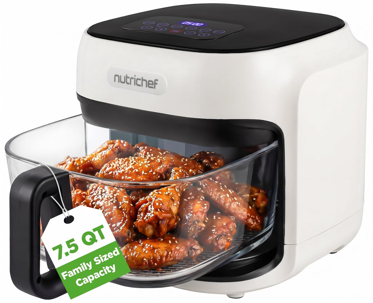 7.5 Quart Air Fryer with 6 Preset Cooking Modes D53525