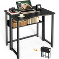Folding Desk with Storage Shelf Q417