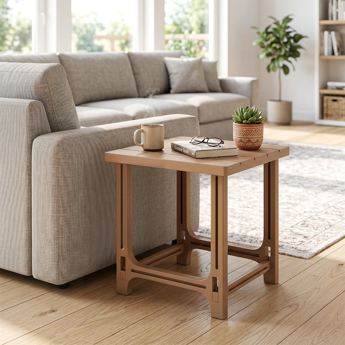 Brown Adirondack Side Table Set of 2 G1355