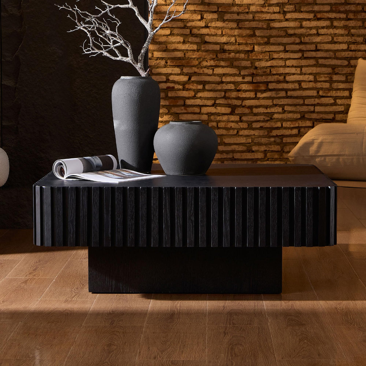 35.43" Square Wood Coffee Table E15202