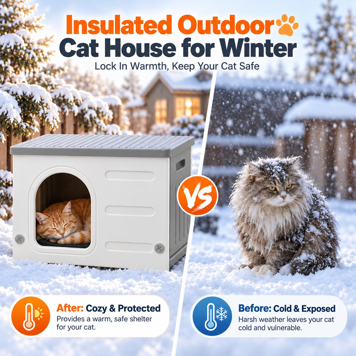 HDPE Cat House with Liner J987565