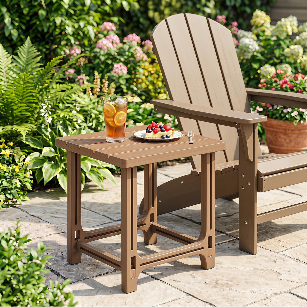 Brown Adirondack Side Table Set of 2 G1355