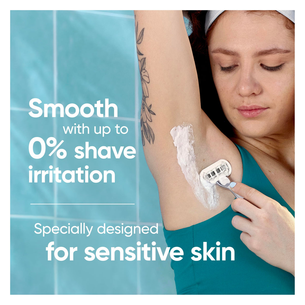 6 Count Sensitive Womens Razor Blade Refills H86599