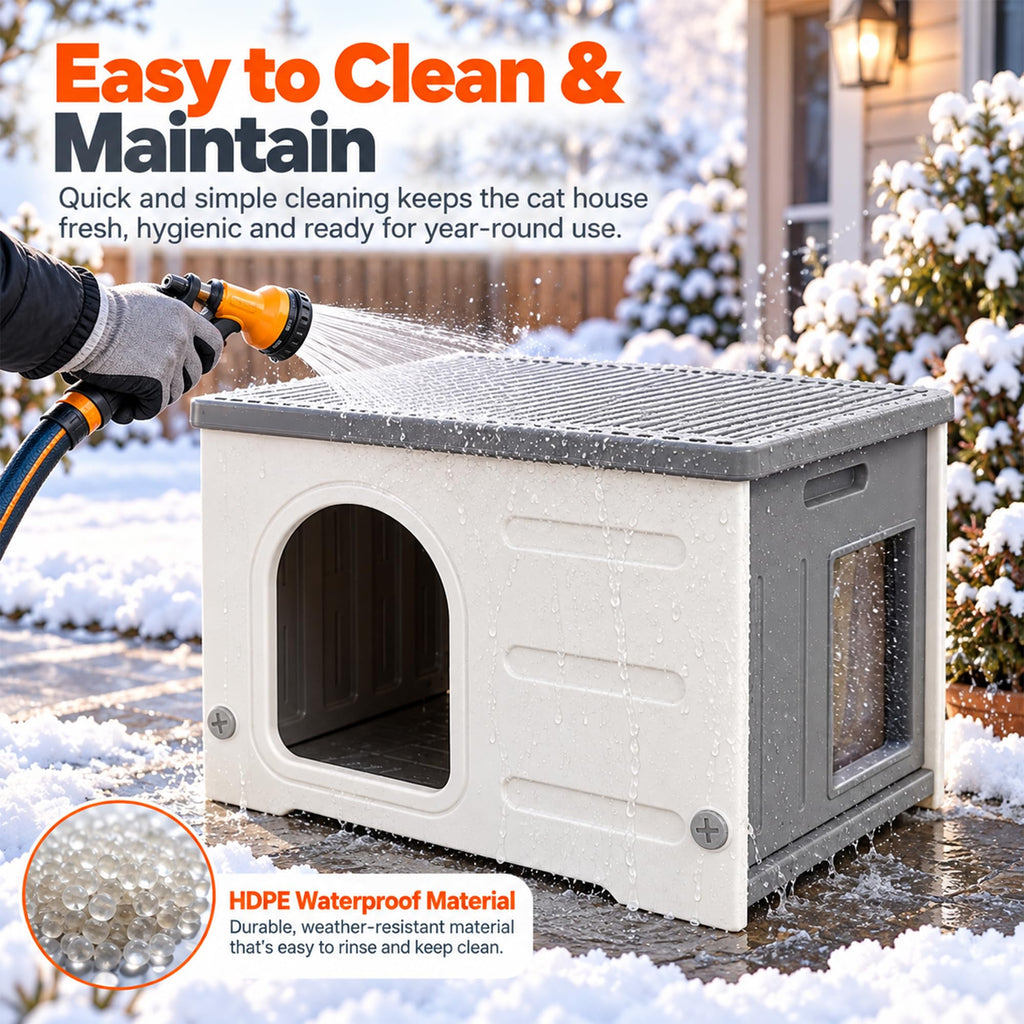 HDPE Cat House with Liner J987565