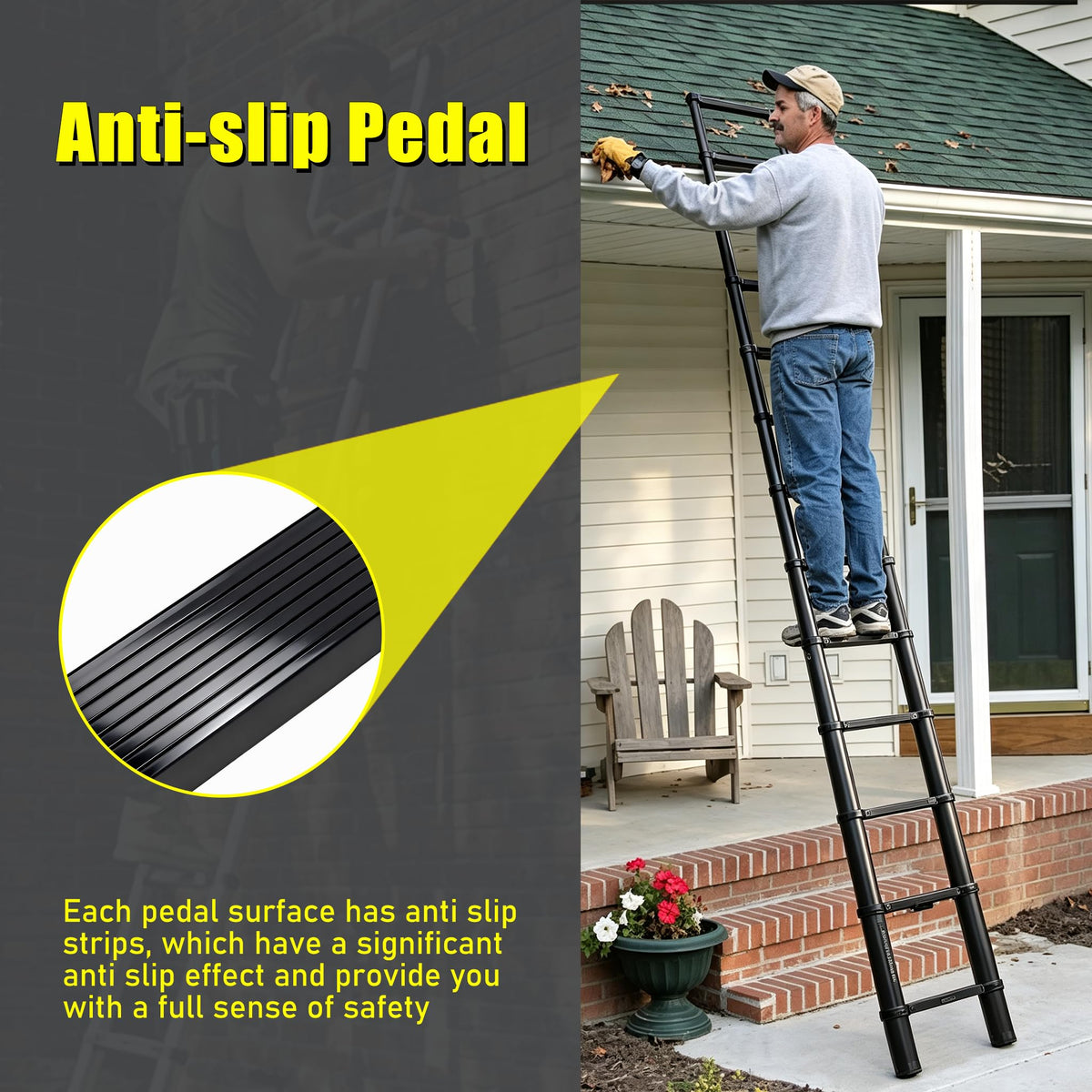 Telescoping Ladder 20FT with Stabilizer P71389