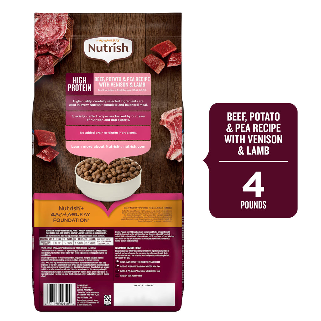 High Protein Dry Dog Food 4 lb. Bag W4427