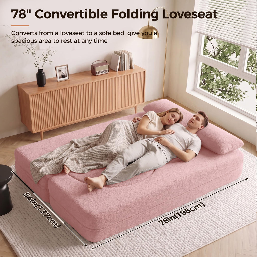 78" Convertible Folding Sofa Bed Full Size U5458