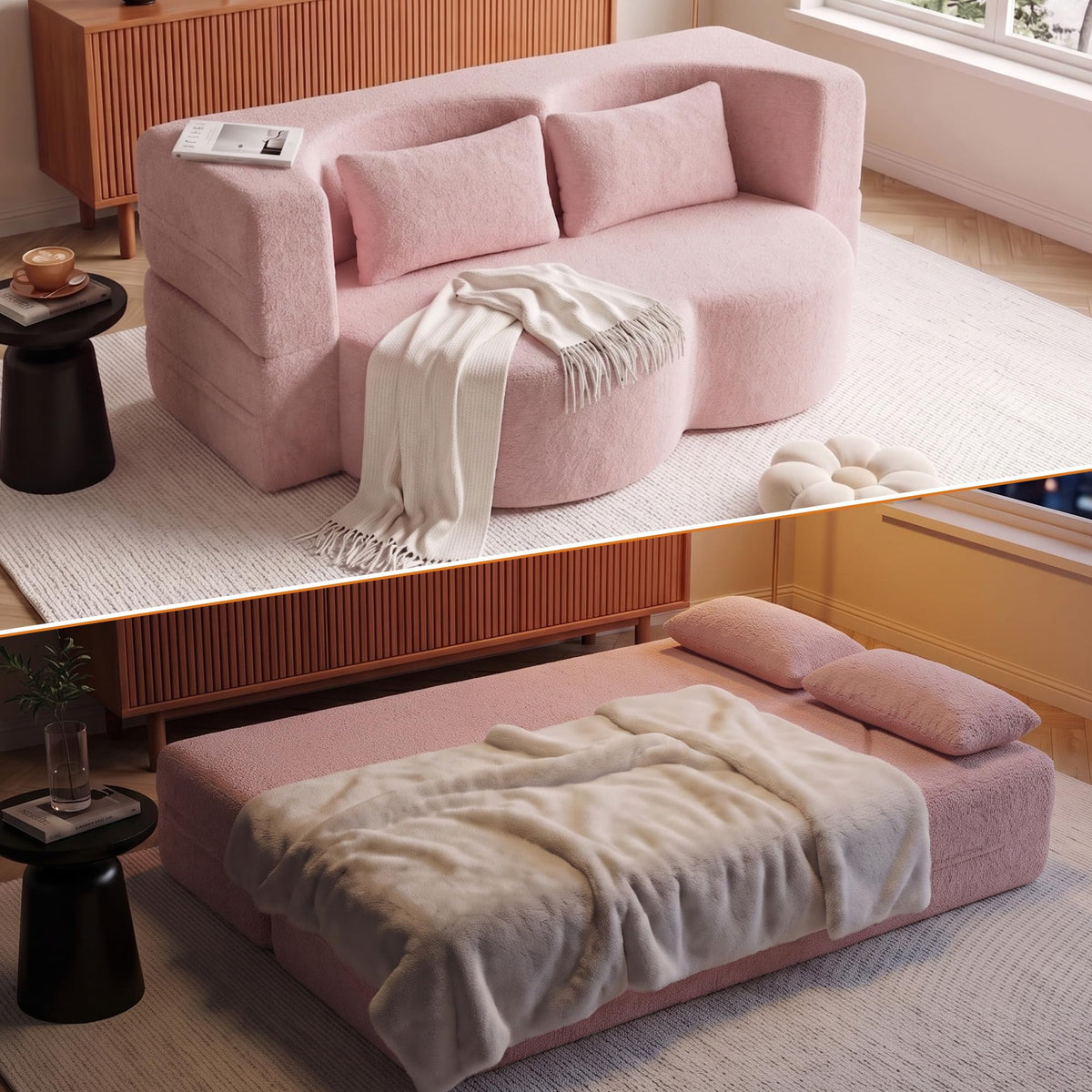 78" Convertible Folding Sofa Bed Full Size U5458