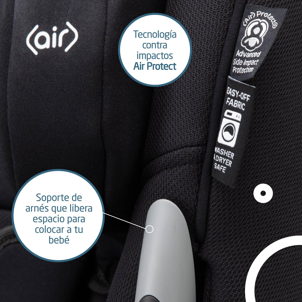 2-in-1 Convertible Car Seat Midnight Black A50763