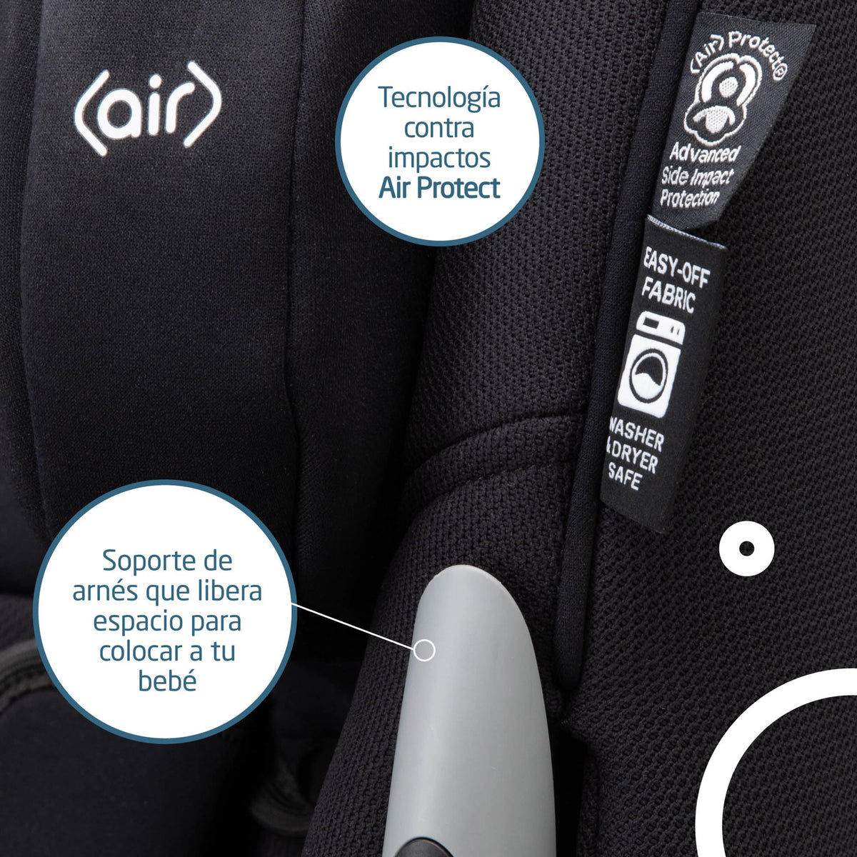 2-in-1 Convertible Car Seat Midnight Black A50763