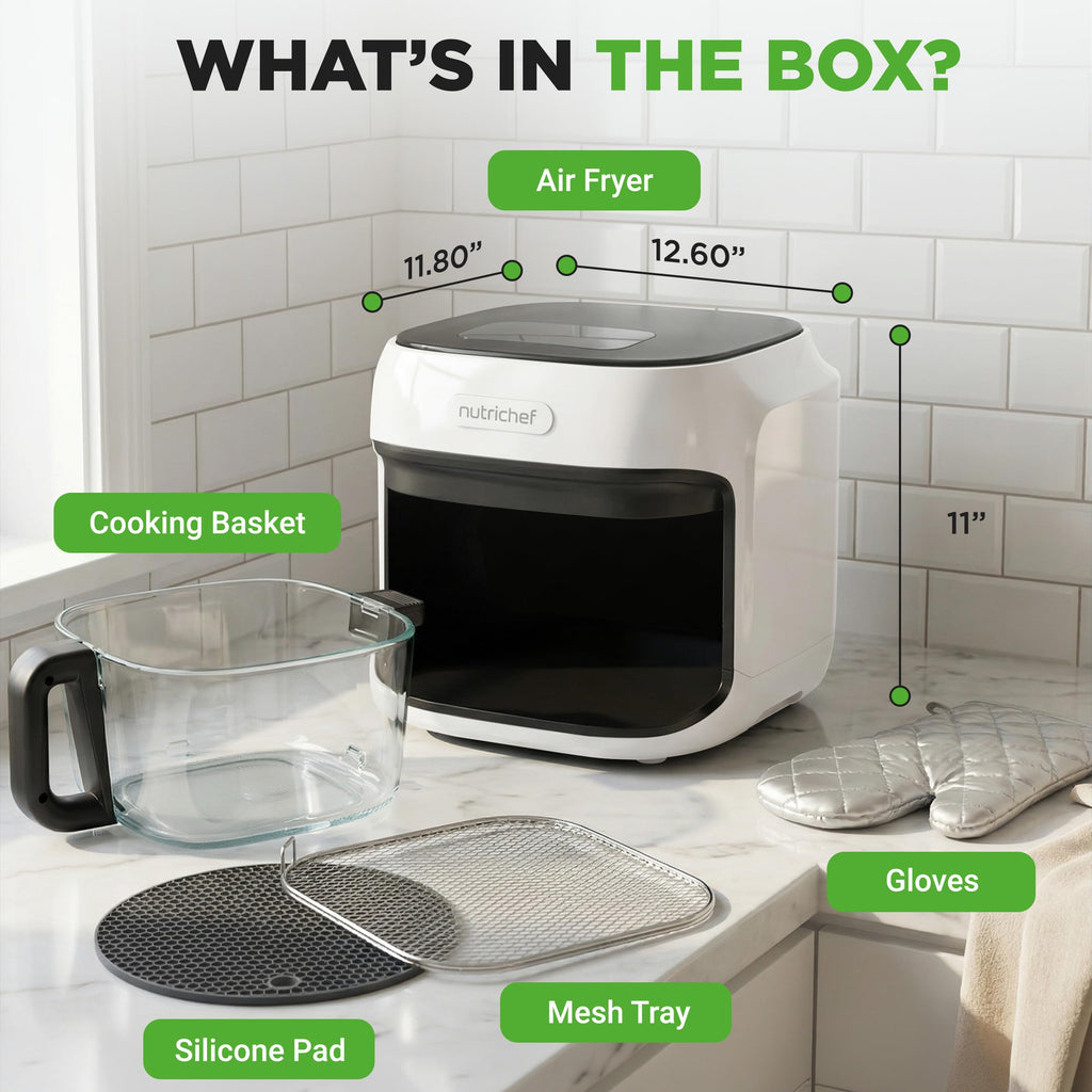 7.5 Quart Air Fryer with 6 Preset Cooking Modes D53525