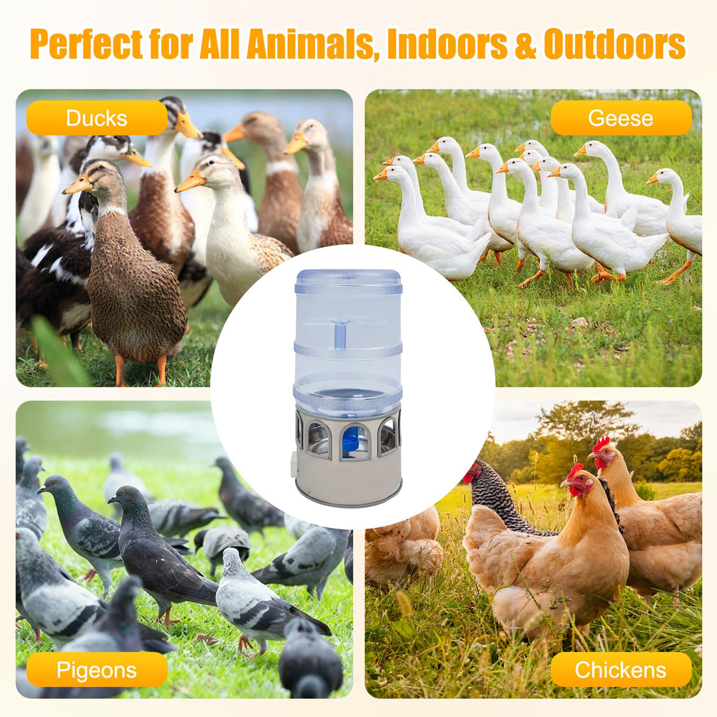 80W Heated 5 Gallon Chicken Waterer J64810