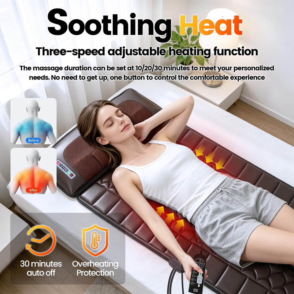 Full Body Massage Mat with Heat G60802