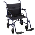 Folding Transport Wheelchair with 19 inch Seat L1694
