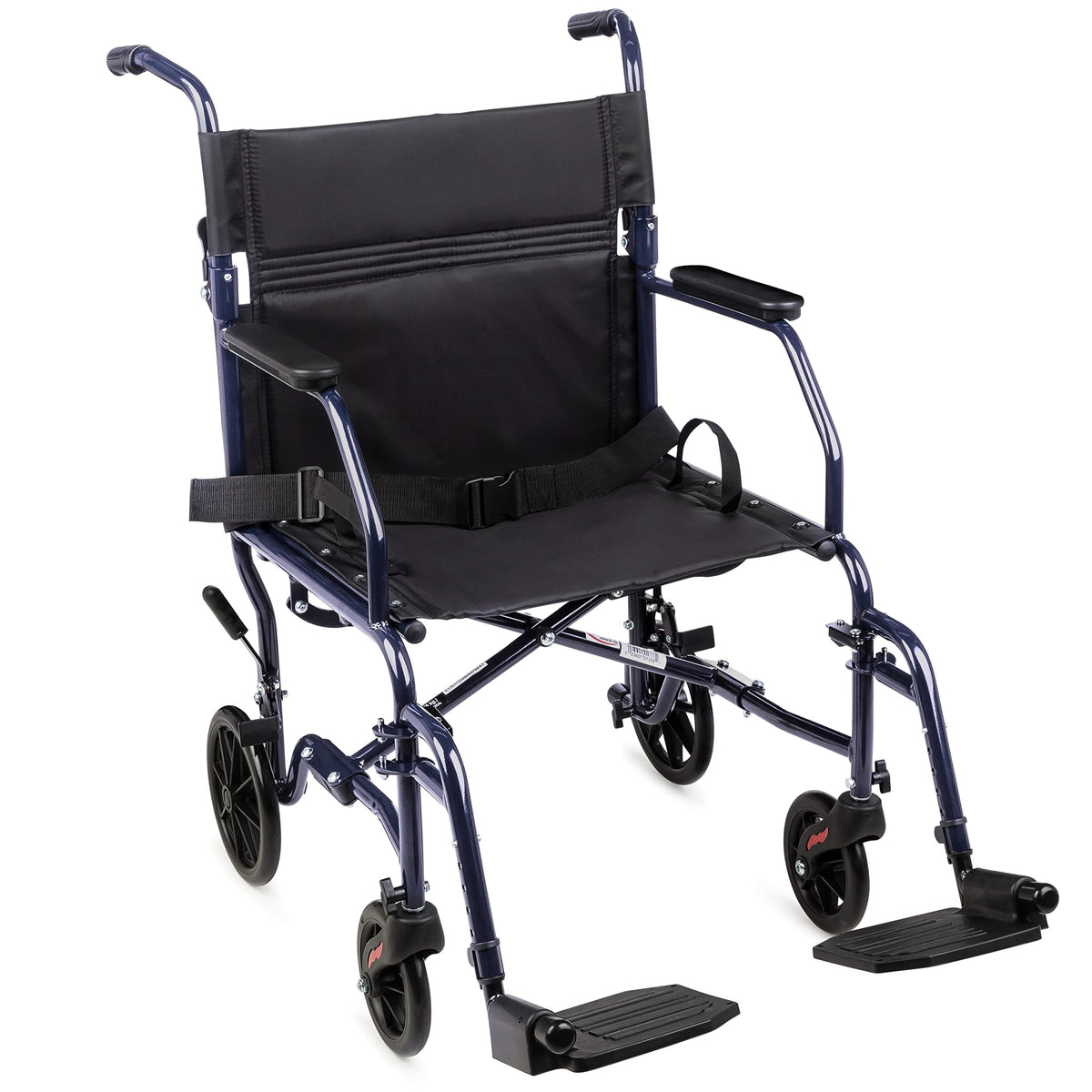 Folding Transport Wheelchair with 19 inch Seat L1694
