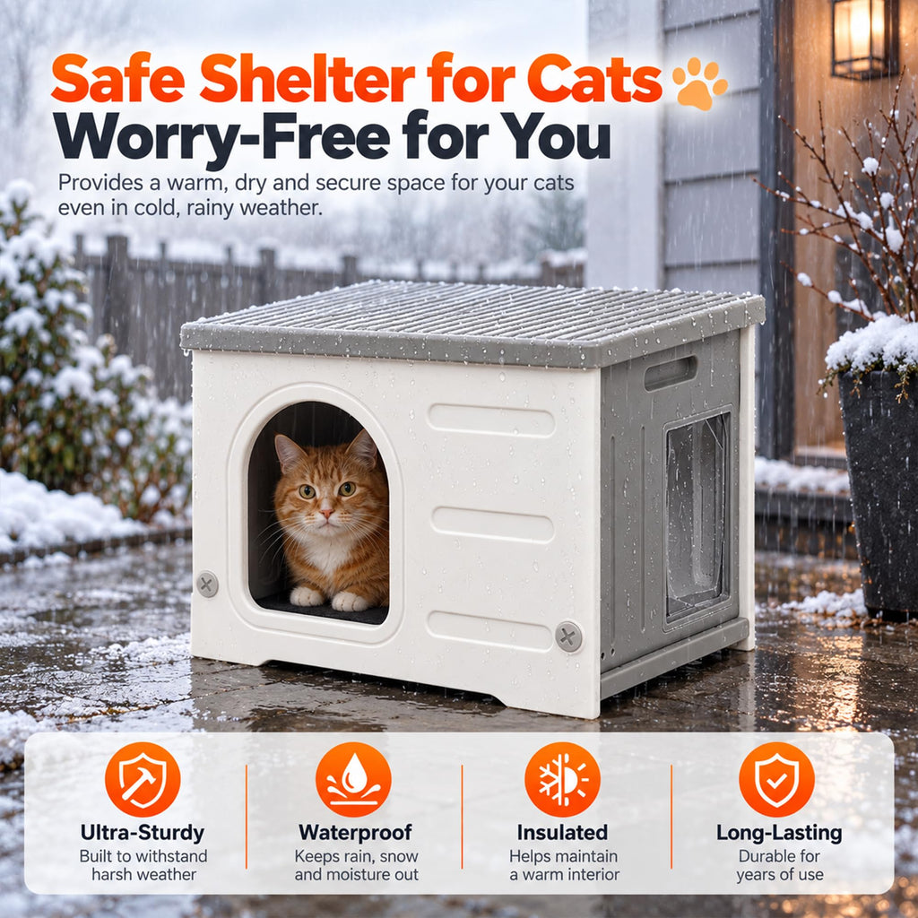 HDPE Cat House with Liner J987565