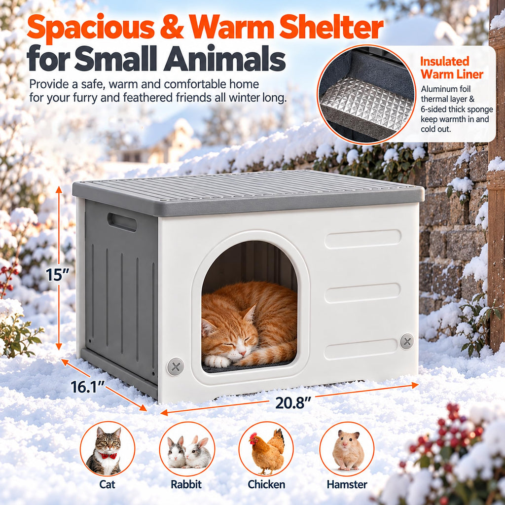HDPE Cat House with Liner J987565