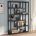 6-Shelf 69 Inch Tall Black Bookshelf O26421