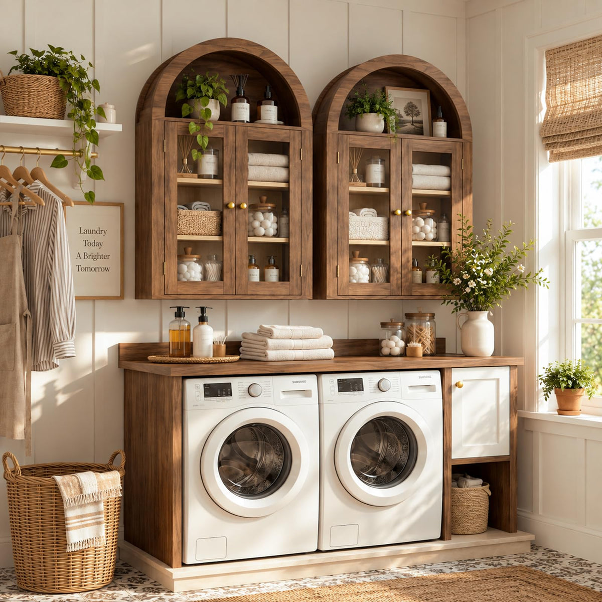 Wall Mount Medicine Cabinet with Glass Doors and Adjustable Shelves Q90676