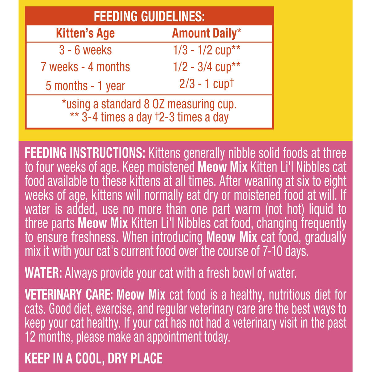 Dry Cat Food for Kittens, 4 Bags P995687