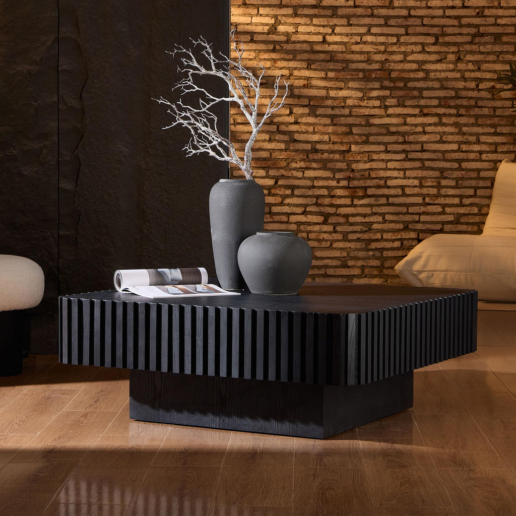 35.43" Square Wood Coffee Table E15202