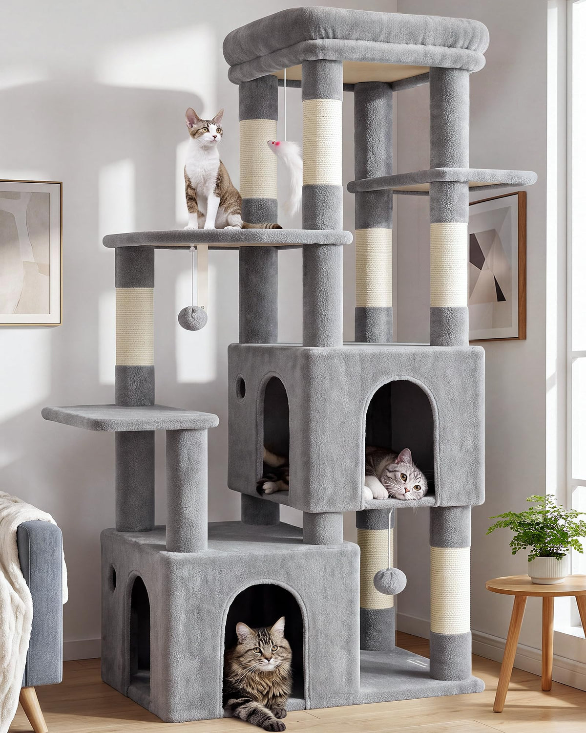Light Grey Cat Tree M134