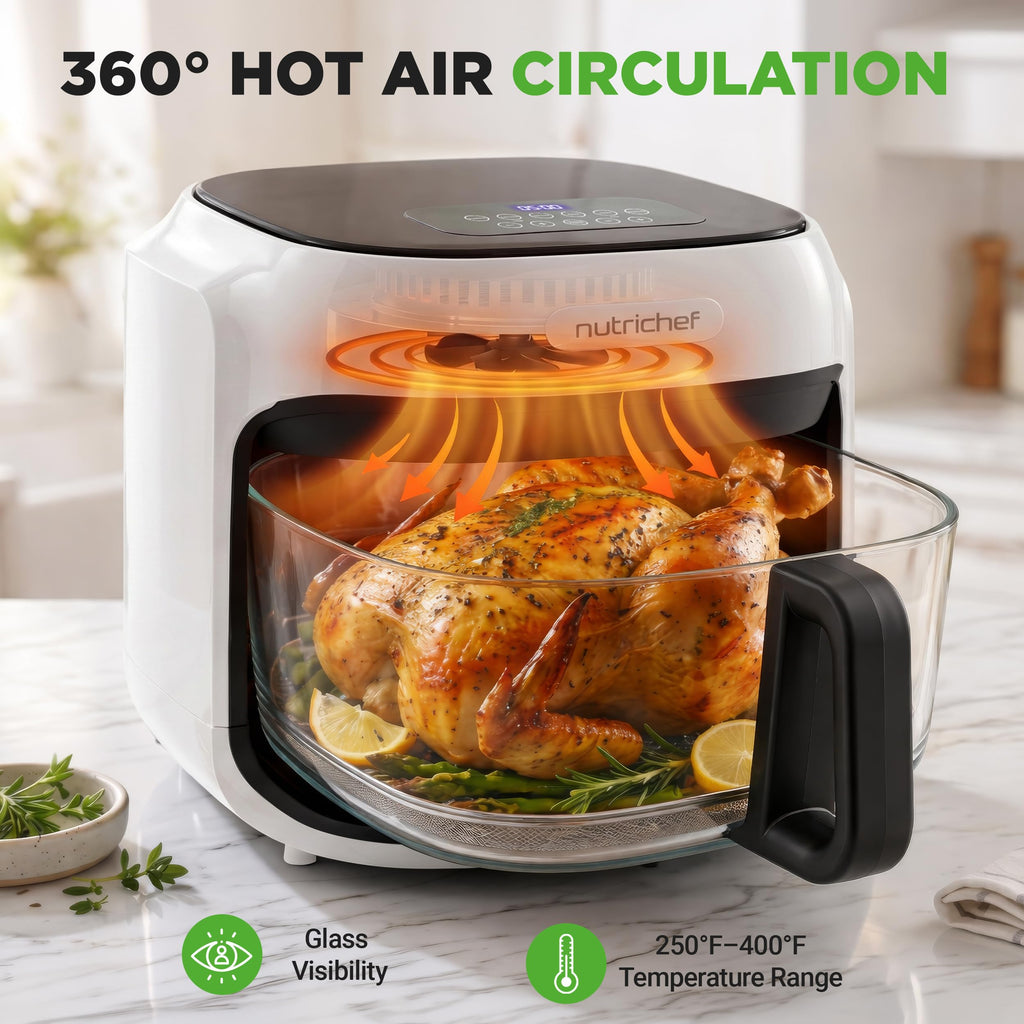 7.5 Quart Air Fryer with 6 Preset Cooking Modes D53525