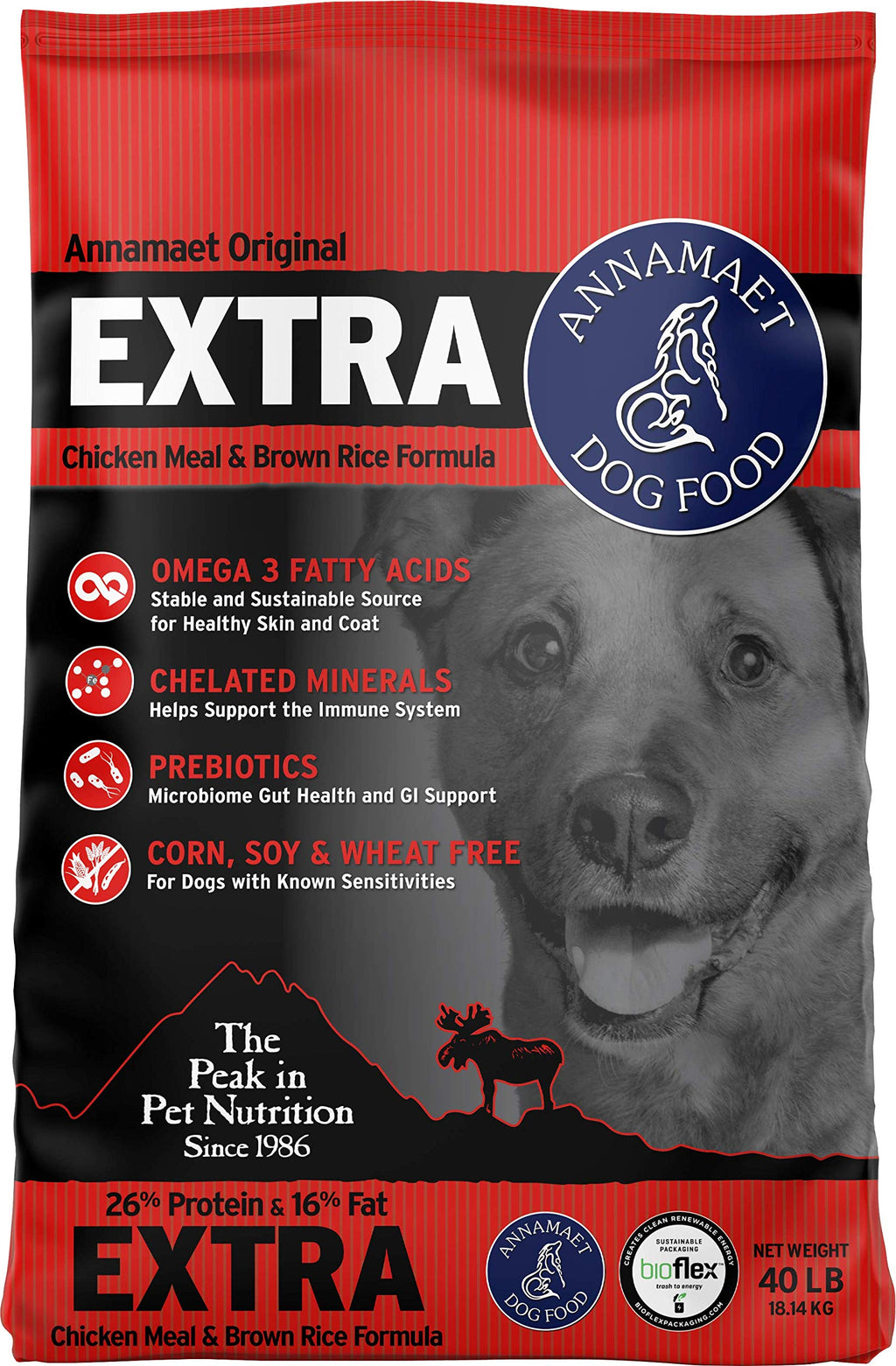 Chicken & Brown Rice Dry Dog Food 40-lb bag D628