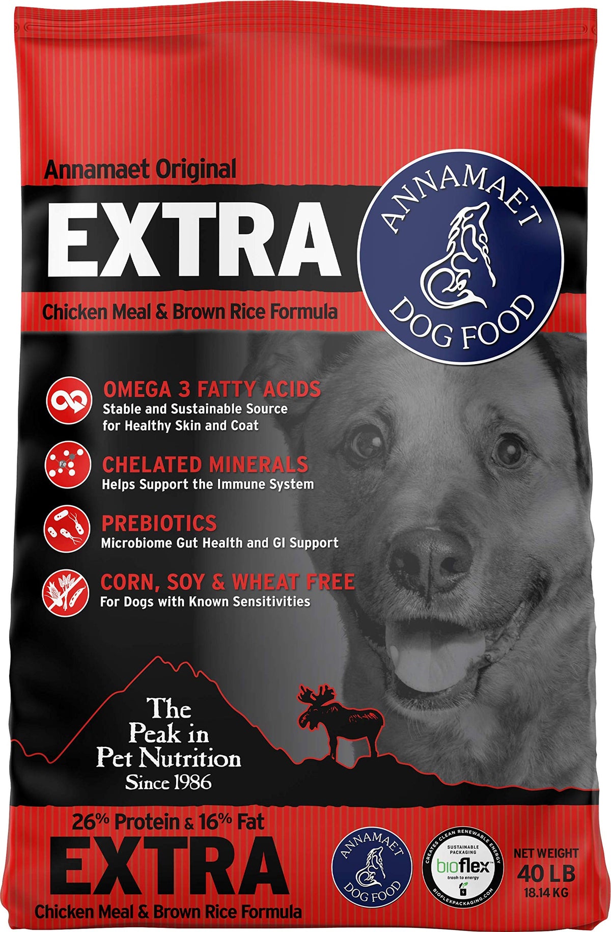 Chicken & Brown Rice Dry Dog Food 40-lb bag D628