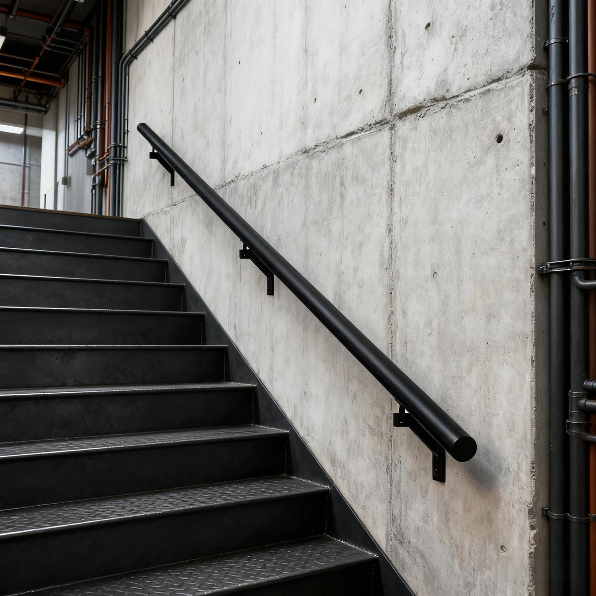 5 FT Aluminum Handrail Kit with Stainless Steel Brackets K109