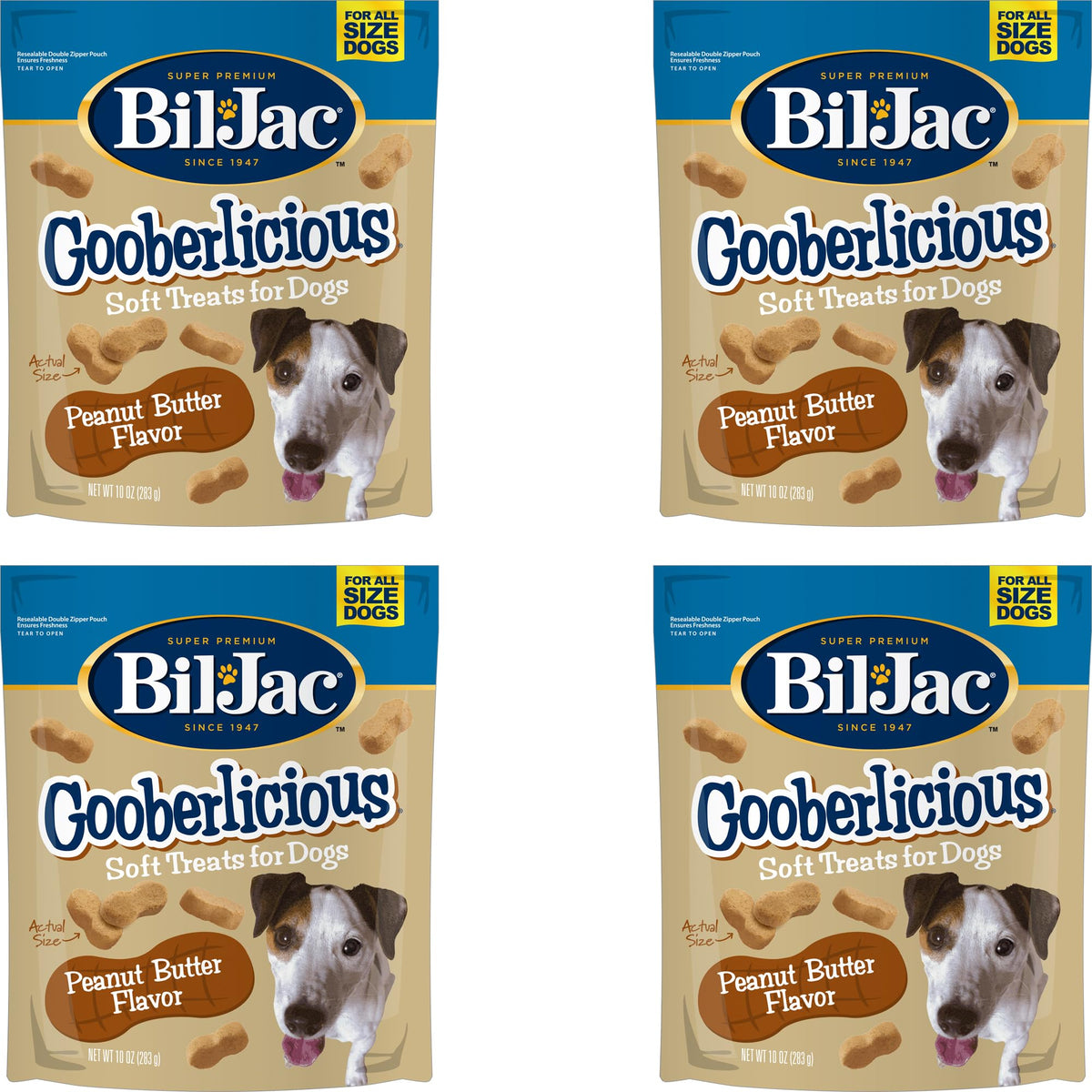 Peanut Butter Flavor Dog Treats 10oz 4-Pack P249732