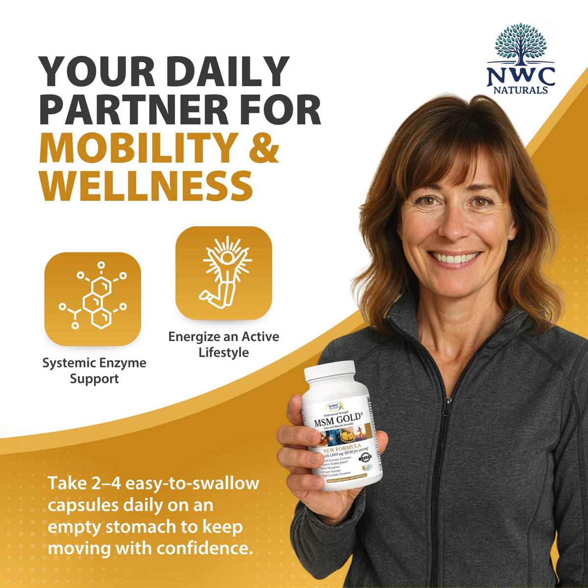 MSM Supplement 1,000 mg 150 Capsules P15001
