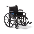 Folding Wheelchair with Swing-Back Desk-Length Arms and Swing-Away Footrests N29612