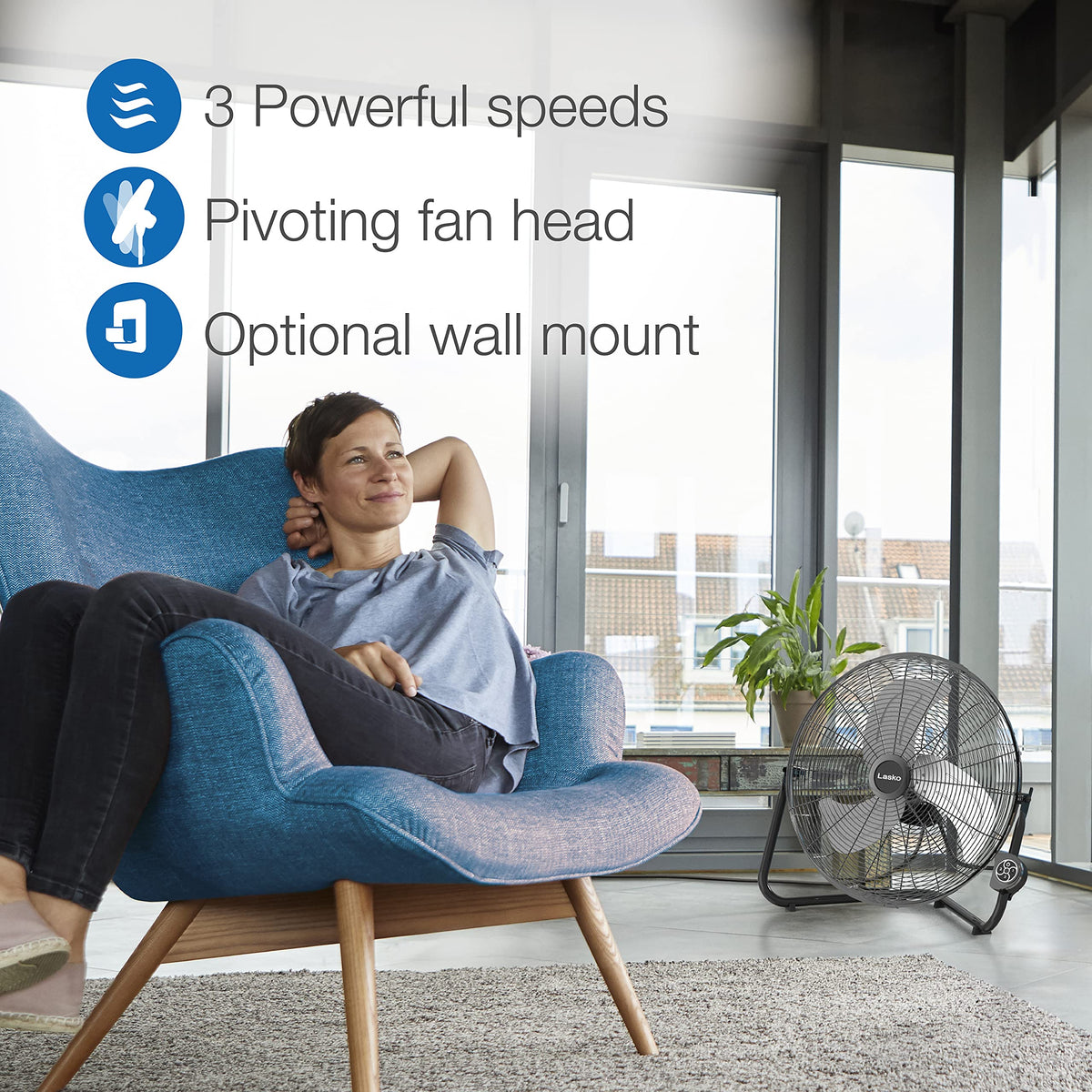 High Velocity 20" Wall Mount and Floor Fan A97757