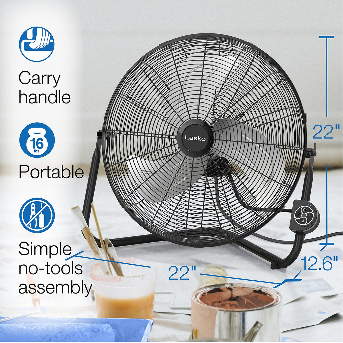 High Velocity 20" Wall Mount and Floor Fan A97757
