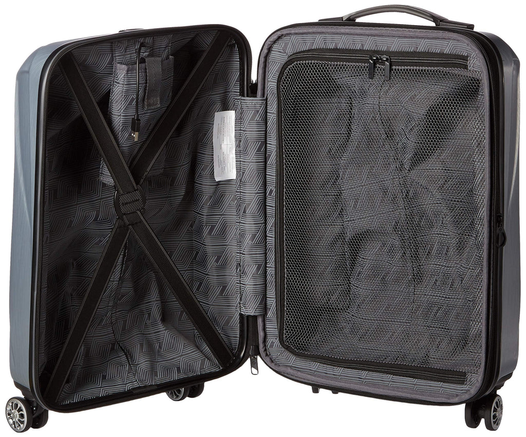 Hardside Expandable Spinner Luggage Silver Carry-On 20-Inch W3027