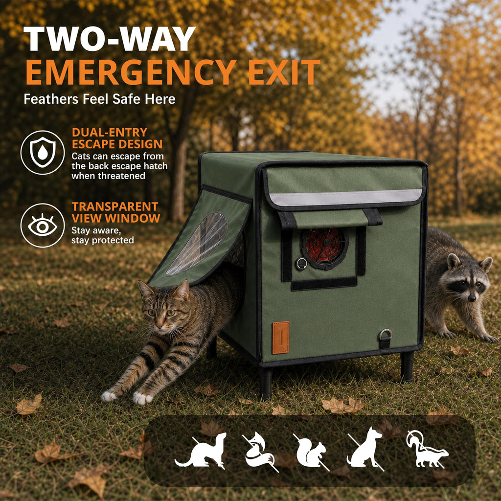 Waterproof Insulated Outdoor Cat House P762143